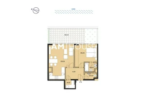 Apartment for rent, 2+kk - 1 bedroom, 63m<sup>2</sup>