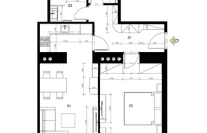 Apartment for sale, 2+kk - 1 bedroom, 60m<sup>2</sup>