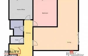 Apartment for rent, 3+kk - 2 bedrooms, 76m<sup>2</sup>