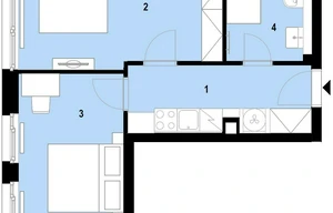 Apartment for sale, 2+1 - 1 bedroom, 44m<sup>2</sup>