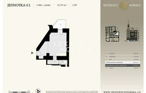 Apartment for sale, 1+KK - Studio, 35m<sup>2</sup>
