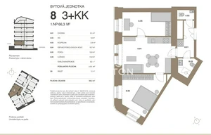 Apartment for sale, 3+kk - 2 bedrooms, 64m<sup>2</sup>