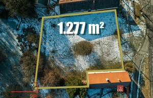 Building plot for sale, 1277m<sup>2</sup>