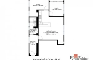 Apartment for sale, 3+kk - 2 bedrooms, 72m<sup>2</sup>