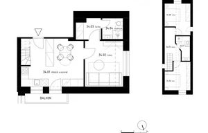 Apartment for sale, 4+kk - 3 bedrooms, 73m<sup>2</sup>