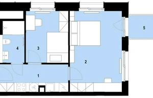 Apartment for sale, 2+1 - 1 bedroom, 41m<sup>2</sup>