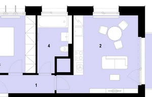 Apartment for sale, 2+kk - 1 bedroom, 47m<sup>2</sup>