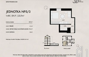 Apartment for sale, 1+KK - Studio, 23m<sup>2</sup>