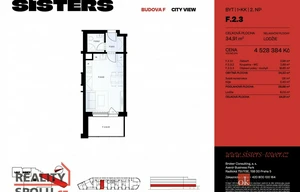 Apartment for sale, 1+KK - Studio, 24m<sup>2</sup>