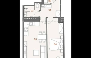 Apartment for sale, 2+kk - 1 bedroom, 50m<sup>2</sup>