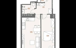 Apartment for sale, 2+kk - 1 bedroom, 50m<sup>2</sup>