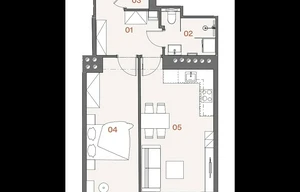 Apartment for sale, 2+kk - 1 bedroom, 50m<sup>2</sup>