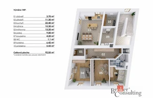 Accommodation for sale, 254m<sup>2</sup>