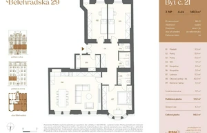 Apartment for sale, 4+kk - 3 bedrooms, 125m<sup>2</sup>