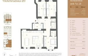 Apartment for sale, 4+kk - 3 bedrooms, 125m<sup>2</sup>