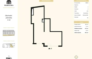 Retail space for sale, 66m<sup>2</sup>