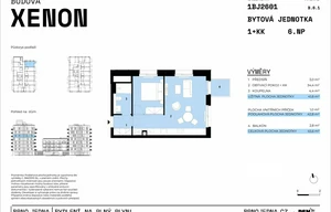 Apartment for sale, 2+kk - 1 bedroom, 42m<sup>2</sup>