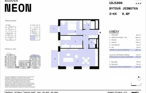 Apartment for sale, 3+kk - 2 bedrooms, 68m<sup>2</sup>