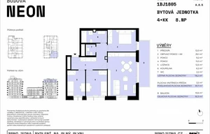 Apartment for sale, 4+kk - 3 bedrooms, 78m<sup>2</sup>