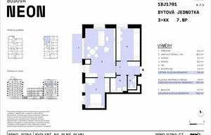 Apartment for sale, 3+kk - 2 bedrooms, 72m<sup>2</sup>