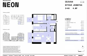 Apartment for sale, 3+kk - 2 bedrooms, 69m<sup>2</sup>