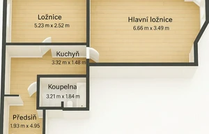 Apartment for sale, 2+kk - 1 bedroom, 56m<sup>2</sup>