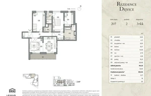 Apartment for sale, 3+kk - 2 bedrooms, 106m<sup>2</sup>