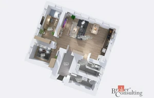 Apartment for rent, 3+kk - 2 bedrooms, 90m<sup>2</sup>