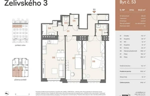 Apartment for sale, 3+kk - 2 bedrooms, 77m<sup>2</sup>