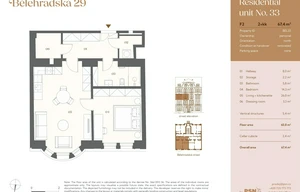 Apartment for sale, 2+kk - 1 bedroom, 60m<sup>2</sup>