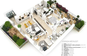 Apartment for sale, 4+kk - 3 bedrooms, 99m<sup>2</sup>