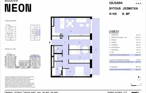 Apartment for sale, 4+kk - 3 bedrooms, 87m<sup>2</sup>