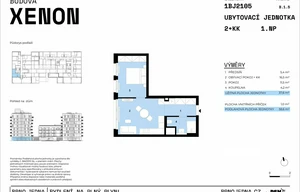 Apartment for sale, 2+kk - 1 bedroom, 38m<sup>2</sup>