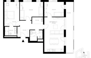 Apartment for rent, 4+kk - 3 bedrooms, 92m<sup>2</sup>