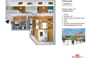 Apartment for sale, 3+kk - 2 bedrooms, 110m<sup>2</sup>