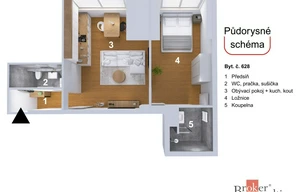 Apartment for sale, 1+KK - Studio, 38m<sup>2</sup>