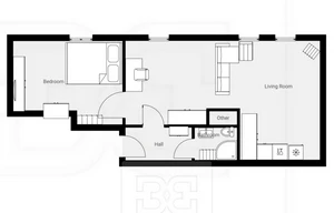 Apartment for rent, 2+kk - 1 bedroom, 51m<sup>2</sup>
