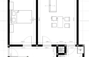 Apartment for rent, 2+kk - 1 bedroom, 45m<sup>2</sup>