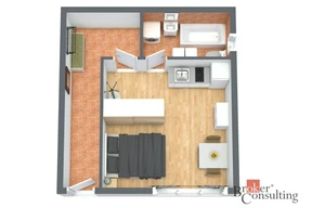 Apartment for rent, 1+KK - Studio, 25m<sup>2</sup>
