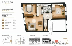 Apartment for sale, 3+kk - 2 bedrooms, 75m<sup>2</sup>