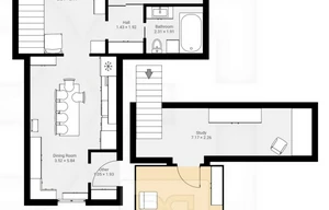 Apartment for rent, 2+1 - 1 bedroom, 77m<sup>2</sup>