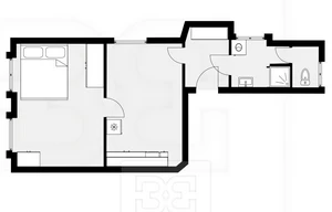 Apartment for rent, 2+kk - 1 bedroom, 43m<sup>2</sup>