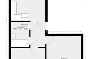Apartment for sale, 2+1 - 1 bedroom, 52m<sup>2</sup>
