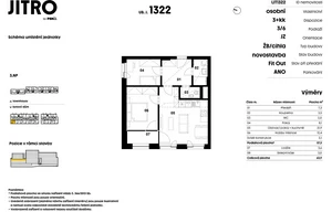 Apartment for sale, 3+kk - 2 bedrooms, 55m<sup>2</sup>