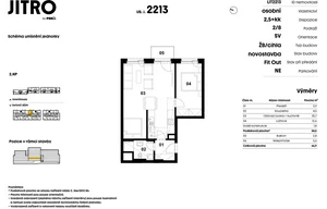 Apartment for sale, 2+kk - 1 bedroom, 57m<sup>2</sup>