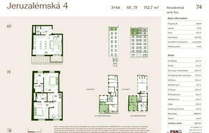 Apartment for sale, 3+kk - 2 bedrooms, 106m<sup>2</sup>