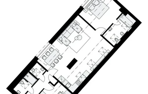 Apartment for rent, 3+kk - 2 bedrooms, 91m<sup>2</sup>