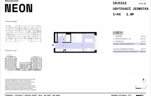 Apartment for sale, 1+KK - Studio, 26m<sup>2</sup>