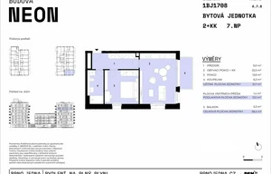 Apartment for sale, 2+kk - 1 bedroom, 52m<sup>2</sup>