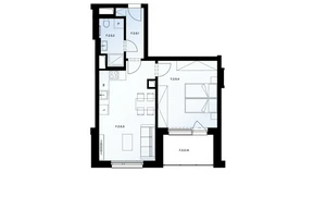 Apartment for sale, 2+kk - 1 bedroom, 55m<sup>2</sup>